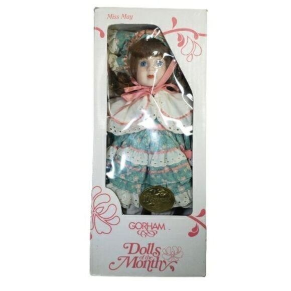 Vintage 1990 Gorham Dolls Of The Month Miss May Collectible - Picture 1 of 14